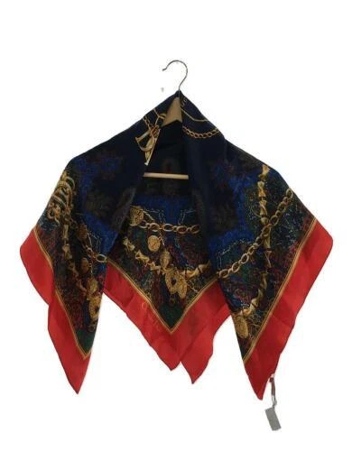 HERMES Silk scarf   89cm   RED   Total pattern   Ladies