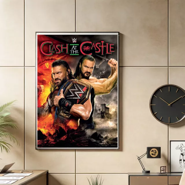 WWE Clash At The Castle - A3 Official Event Poster - Unframed - Fast & FREE S...