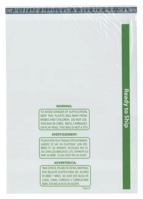 Plymor Ready to Ship 1.5 Mil Wicketed Poly Bags, 13" x 17" (Pack of 250)