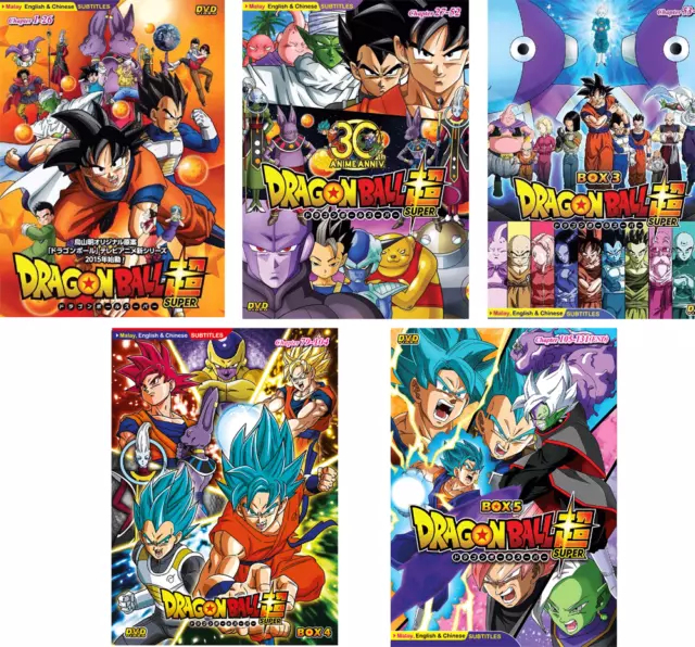 Dragonball Super Complete Series English Dubbed DVD 131 Episodes + 3 Movies