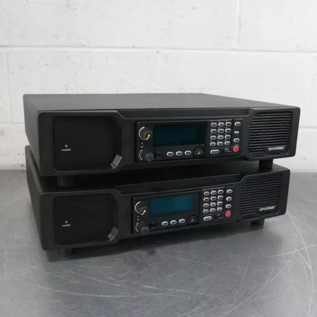 Lot of 2 Harris XM-100F Desktop Stations CS7000 CT-013892-001 431-CT5300-001