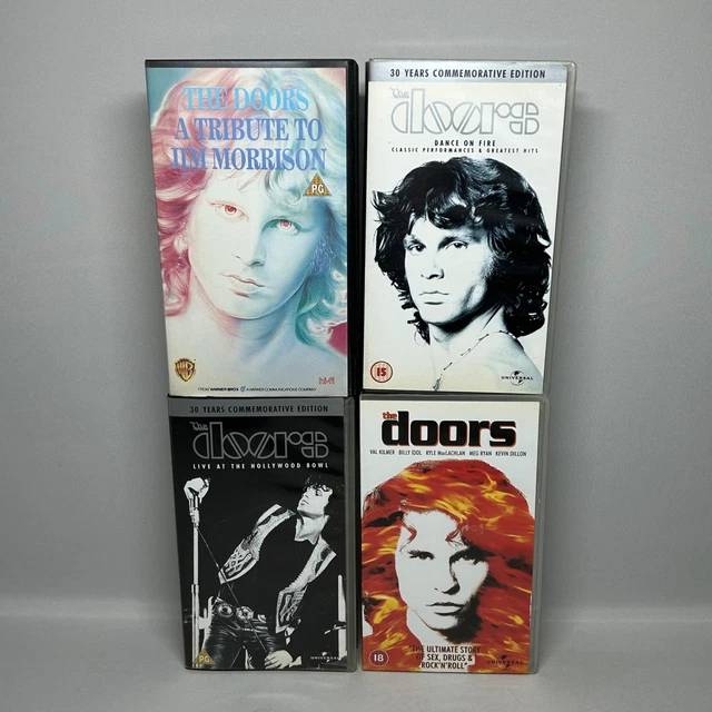 THE DOORS VHS Video Tape Bundle x 4 Music Concert Jim Morrison