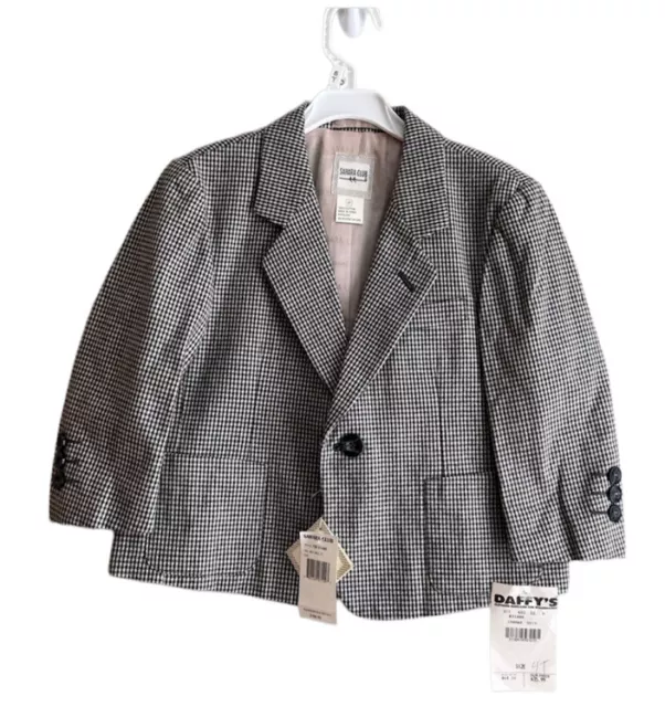 New Sahara Club Boys Hound's-tooth Blazer - 4T