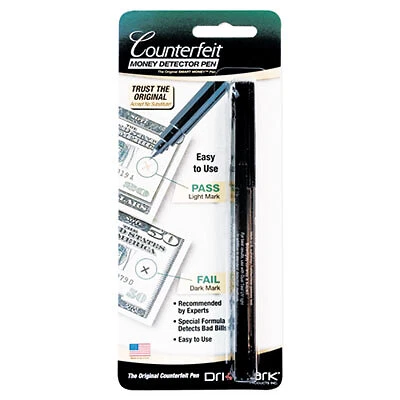 Dri-Mark Smart Money Counterfeit Bill Detector Pen, U.s. Currency 351B1 DRI-MARK