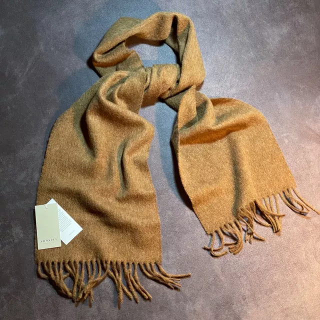 Sunspel Knit Scarf / Pure Merino Wool / Made in British Isles