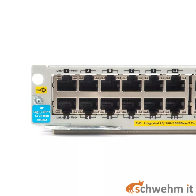 J9536A HP ProCurve Switch zl v2 20p Gig-T PoE+ + 2p 10 GbE SFP+ Modul (J9536A)