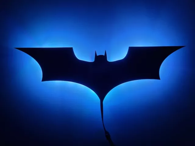 Batman Logo LED Nachtlicht, dunkles Ritter Themenlicht