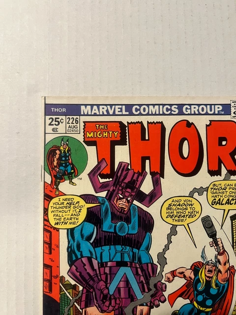 The Mighty Thor #226 Nm- 9.2 2Nd Appearance Of Firelord Origin Of Galactus 1974 3