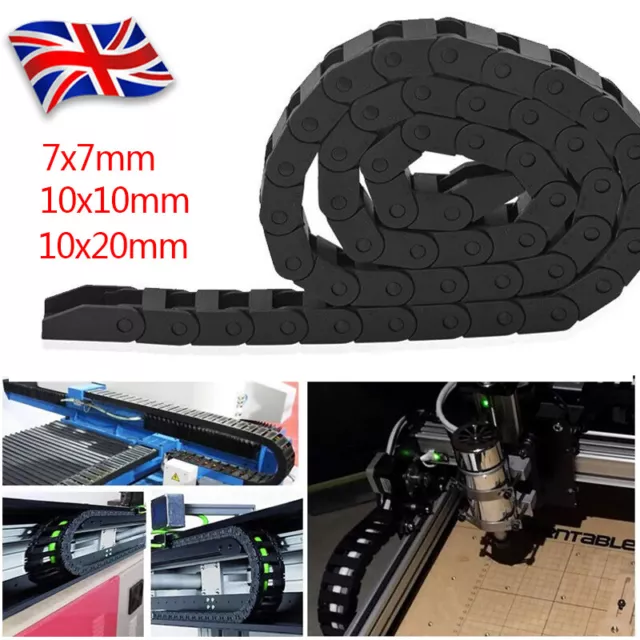 Cable Carrier Drag Chain Plastic Towline Machine Tool Nested 7*7 10*10 10*20