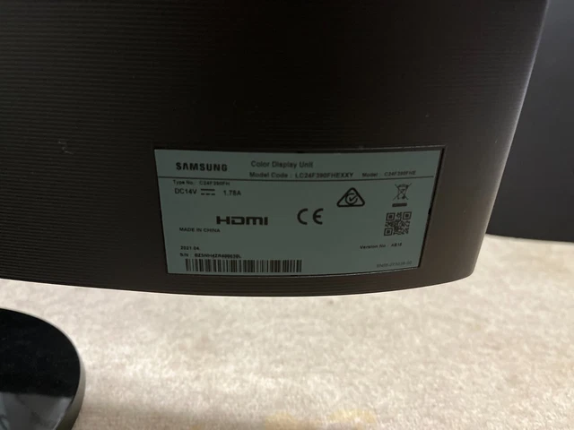 SAMSUNG HDMI CURVED Monitor - LC24F390FHEXXY $175.00 - PicClick AU