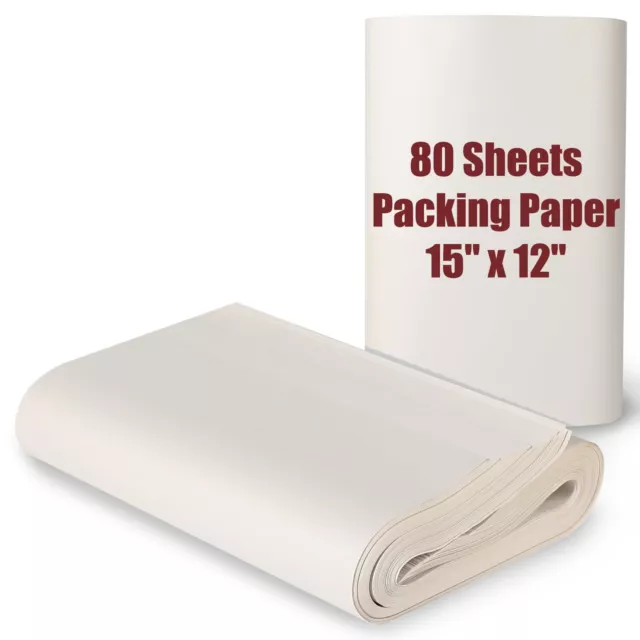Packing Paper Sheets for Moving Supplies, 15" x 12" Newsprint Paper Sheets fo...