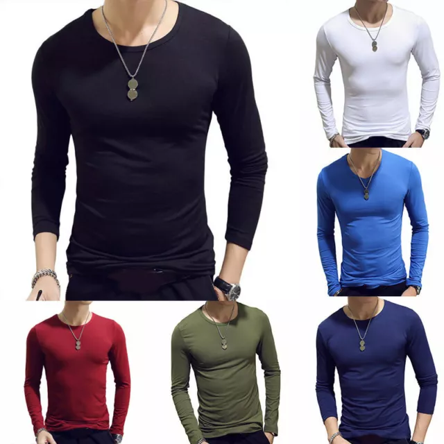 Cotone T-Shirt Uomo Vuoto Casual Tinta Unita Tee Sport Pesante T-Shirt