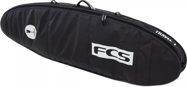 FCS Surf Zubehör TRAVEL 1 FUN BOARD Surfcover 2024 black/grey Surfboardbag
