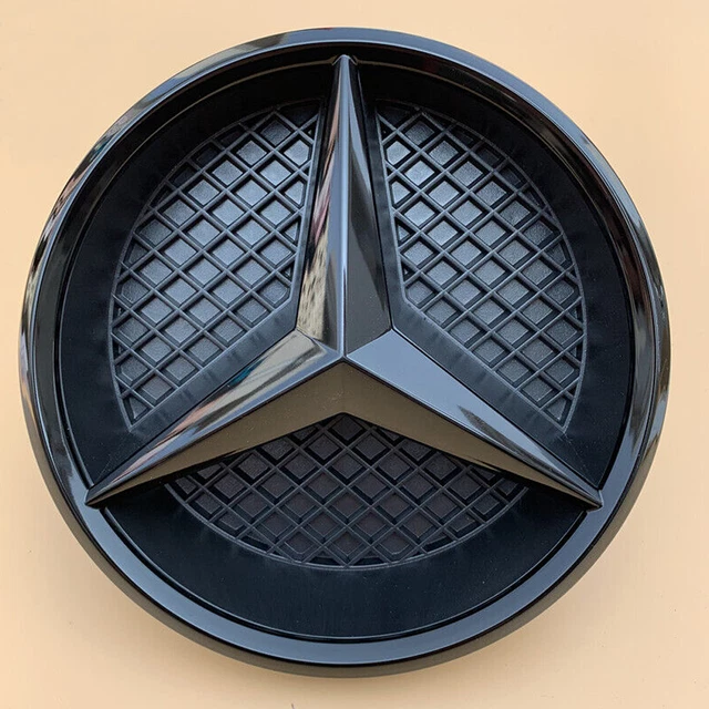 Stella Mercedes Originale Per Calandra - Emblema Per Classe E E S, Nero, Nuovo, Made UK