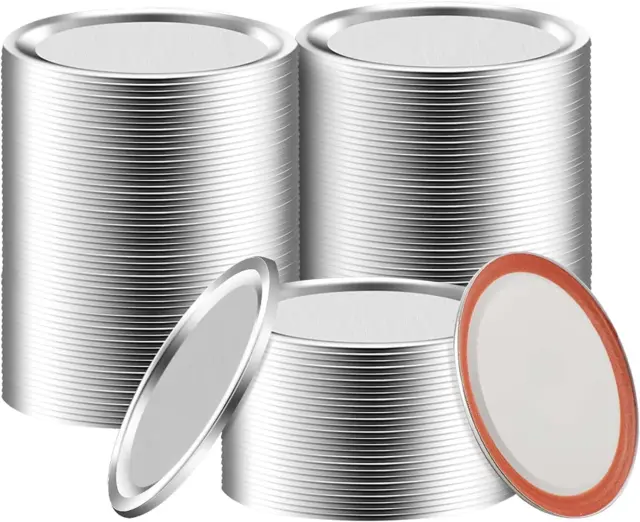 100 Count Ball Can Lids for Canning Jars Regular Mouth,Small Canning Lids Kerr,