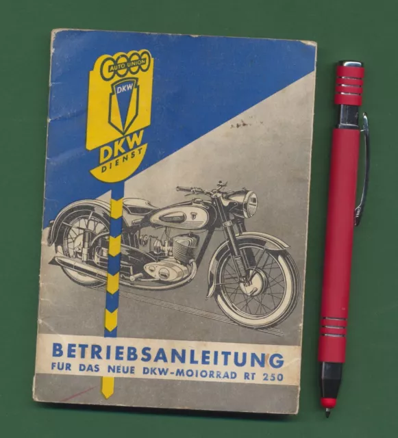 1 Betriebsanleitung: DKW Motorrad RT 250, Original, ca. 1951