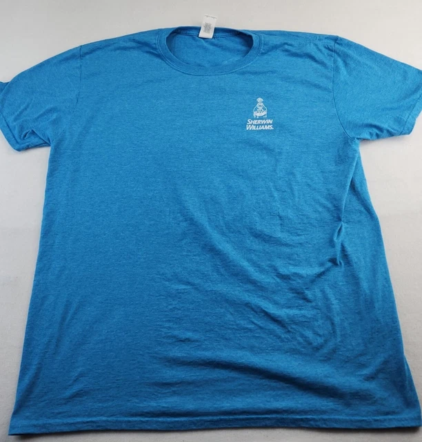 SHERWIN WILLIAMS HEART Disease Walk Logo Mens Blue XL Tshirt 12.74