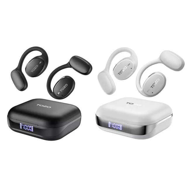 TOZO OpenEgo Wireless Open Ear Headphone Bluetooth 5.3 Sport Earbuds Earhooks