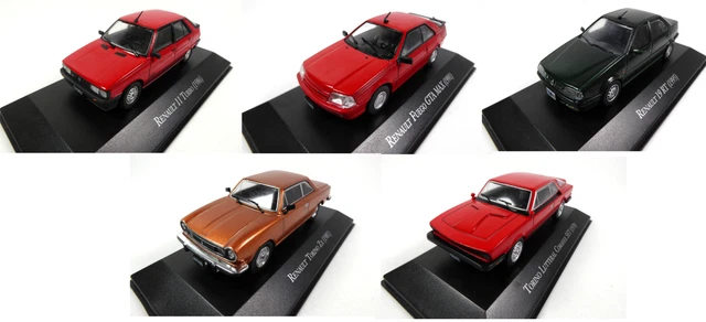 Lot de 5 Renault R11 R19 Fuego 1/43 Voiture Miniature Diecast Model Car LAQV9