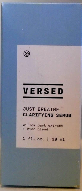 Versed Just Breathe Clarifying Serum With Willow Bark Extract + Zinc Blend 1 Oz.
