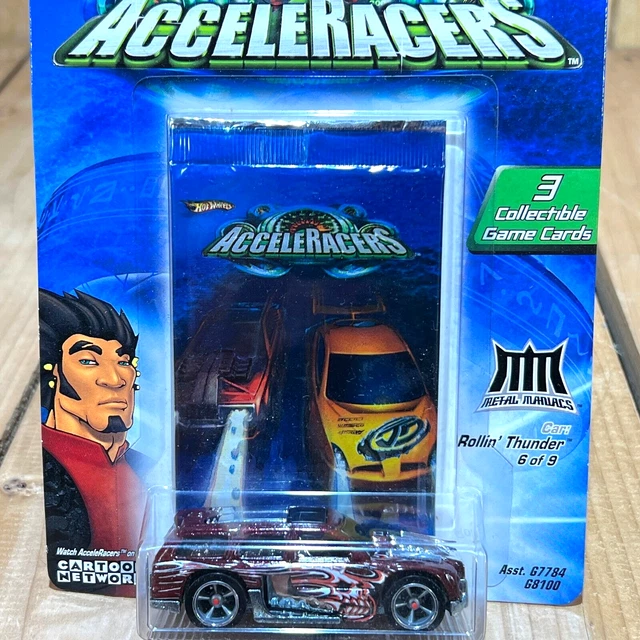 VINTAGE HOT WHEELS Acceleracers Metal Maniacs Dark Rollin' Thunder Pack