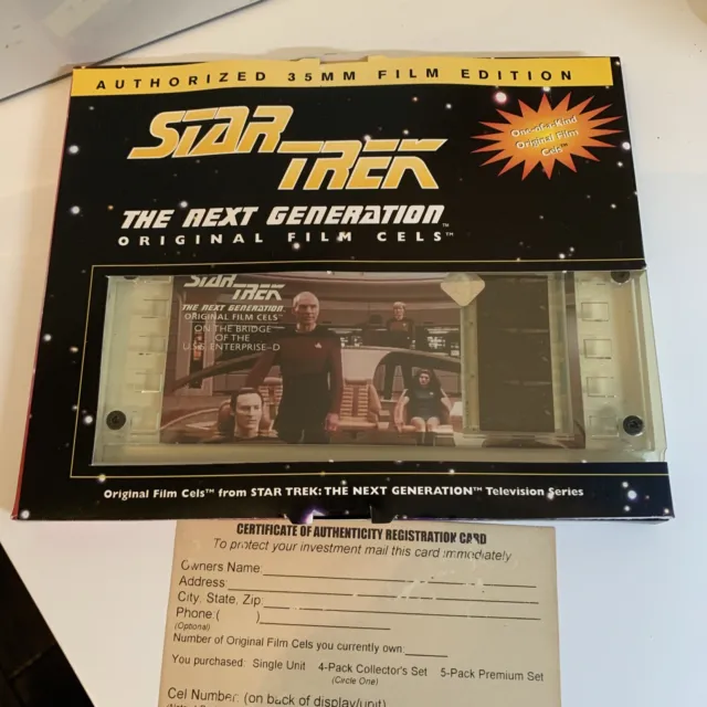 Limited Edition Star Trek The Next Generation Original 35MM Cell on the bridge