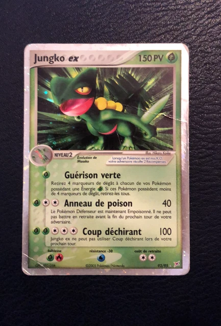 Pokemon Card Jungko / Sceptile EX 93/95 Holo Rare FRENCH Team Aqua / Team Magma