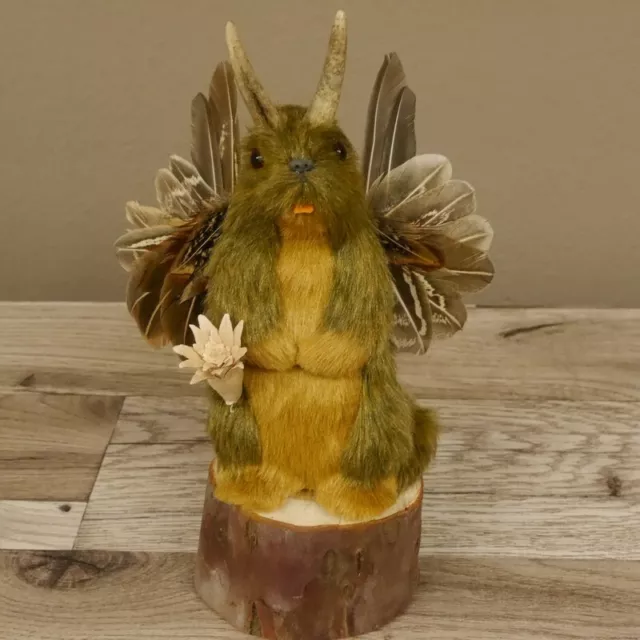 Wolpertinger Mini Maclean Preparado Con Edelweiß, Ala Y Cornamenta #86.15.9