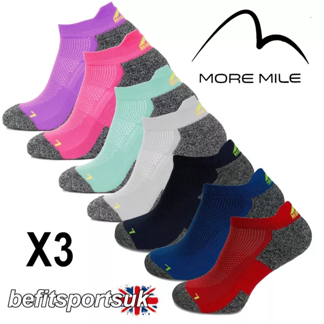 Running Coolmax Cushioned Socks Mens Womens Ladies More Mile Crossfit Sports 3