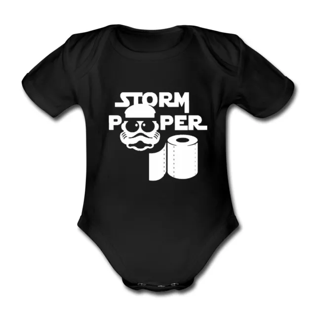 Baby Body Strampler darth star STORM POOPER trooper wars vader