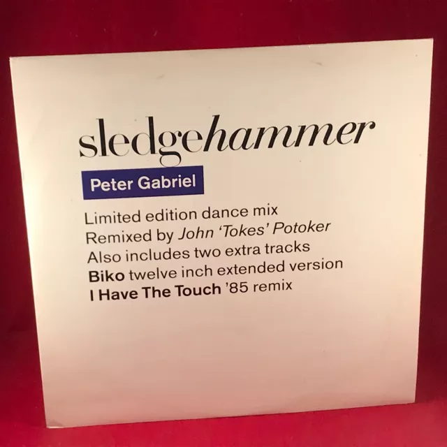 PETER GABRIEL Sledgehammer 1986 UK 4-track 12" Vinyl single EXCELLENT CONDITION