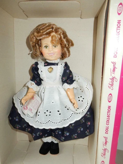 Vintage Ideal Shirley Temple vinyl Doll 12" MIB NRFB in Floral & eyelet dress