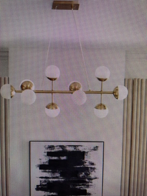 Marke Modern Designer Messing Cassini 10 Licht Anhänger Deckenleuchte Goldkugel