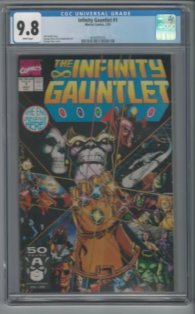 Infinity Gauntlet #1 CGC 9.8 NM/MT Marvel Thanos Avengers End Game War 7/91