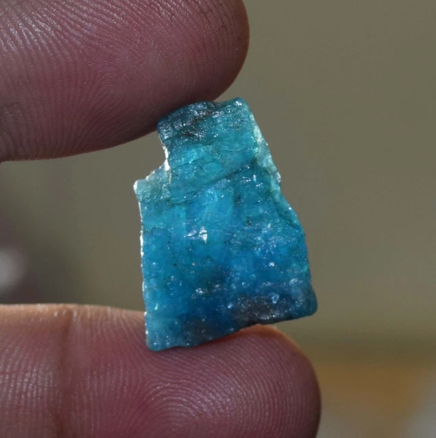 Cabochon D'Apatite Verte Du Brésil - Ovale - 17.18 Carats - Naturelle, Sans Traitement