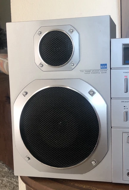 VTG BSR AM/FM Stereo Receiver Tuner 8-track Tape Record Player Fully ...