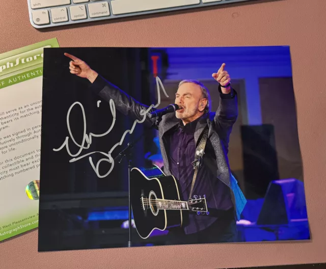 NEIL DIAMOND Signed•Great Concert Photo• • 8x10  photo AUTOGRAPHED • w/COA