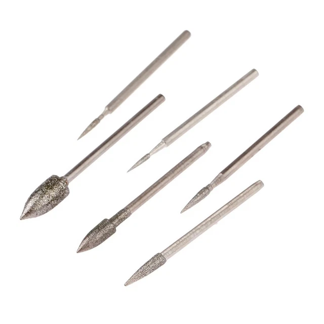 Nouveau Sculpture Meulage Diamant Tête Outils Rotatifs Galvanoplastie Diamant