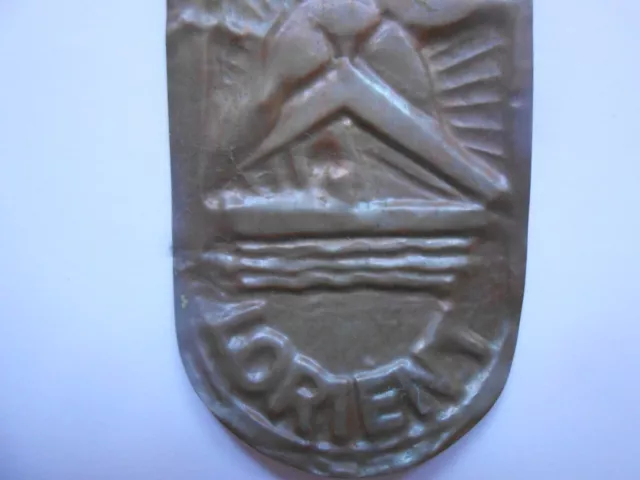 LORIENT ARM SHIELD German . France u boat submarine base original late war award