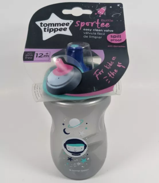 Tommee Tippee Sportee Bottle For 12m+ Easy Clean Valve, Spill Proof, 10 fl oz