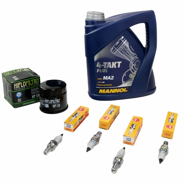 Kit Entretien Suzuki GSF Bandit 650 2007-2008 - Filtre à Huile Et Bougies Ipone - Neuf