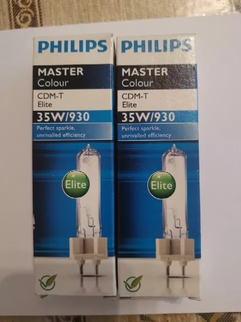 2x Philips Master Colour cdm-t 35W/930