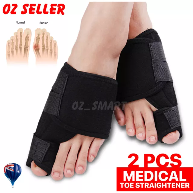 Toe Splint Corrector Strap Orthopedic Hallux Valgus Bunion Straightener Support