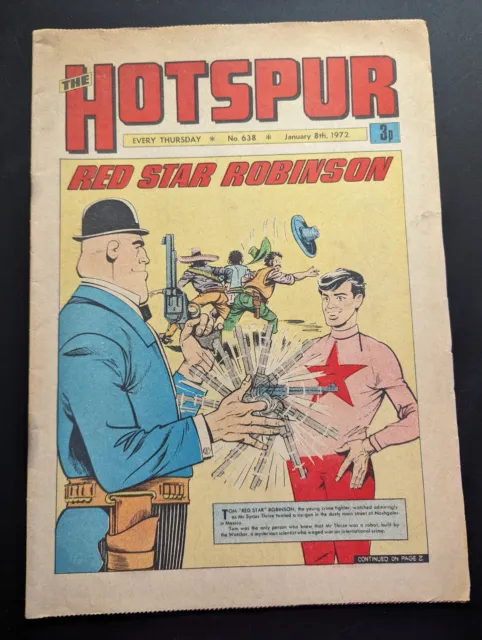 Hotspur Comic No 638, January 8th 1972, D.C. Thomson, FREE UK POSTAGE