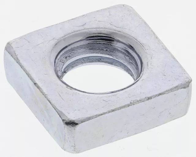 1 Bag of 100 - RS PRO M6 10mm Steel Square Nuts, Bright Zinc Plated Finish