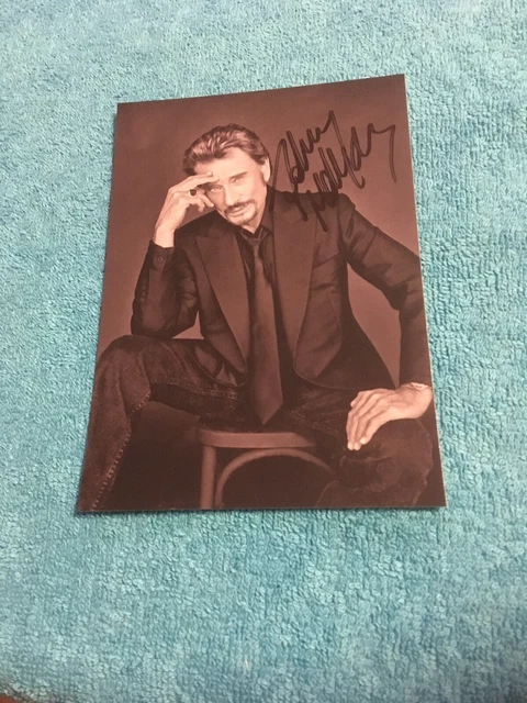 Serge GAINSBOURG - Carte photographique avec dédicace autographe (Olympia