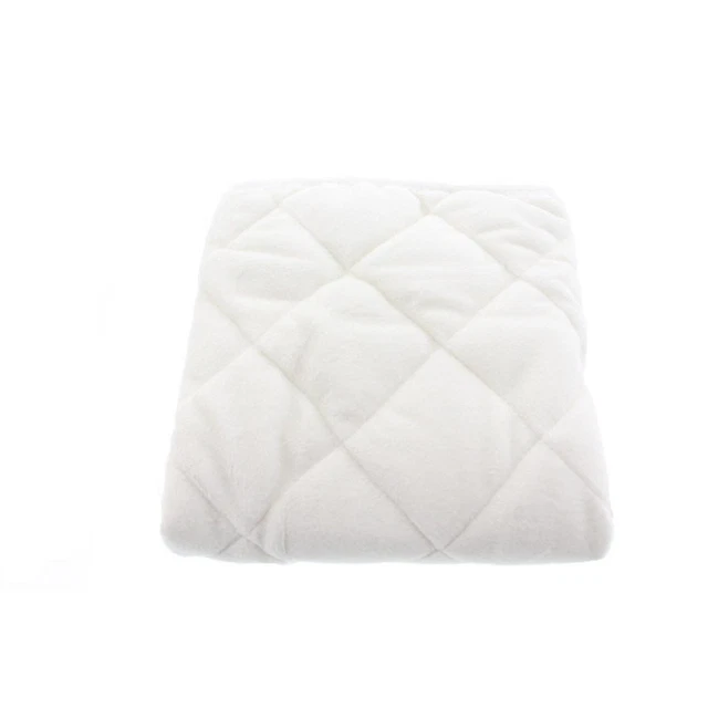 Sábana protectora de peluche acolchada de marfil para niños Line 4428