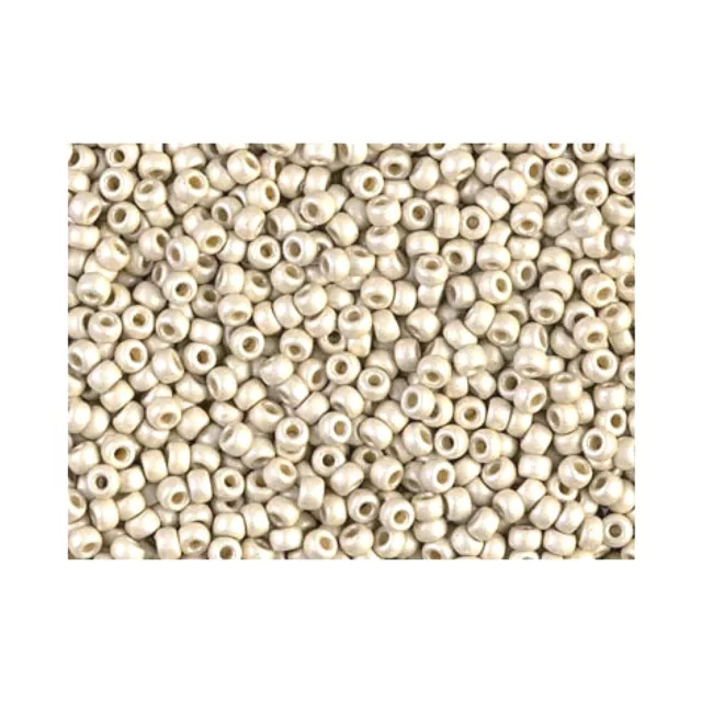 BULK 50g Toho 11/0 Japanese Glass Seed Beads Silver Matte Metallic PermaFinish