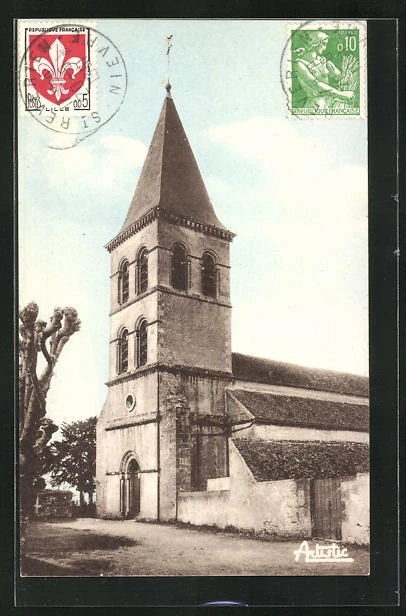CPA Saint-Révérien, l´Eglise 1961