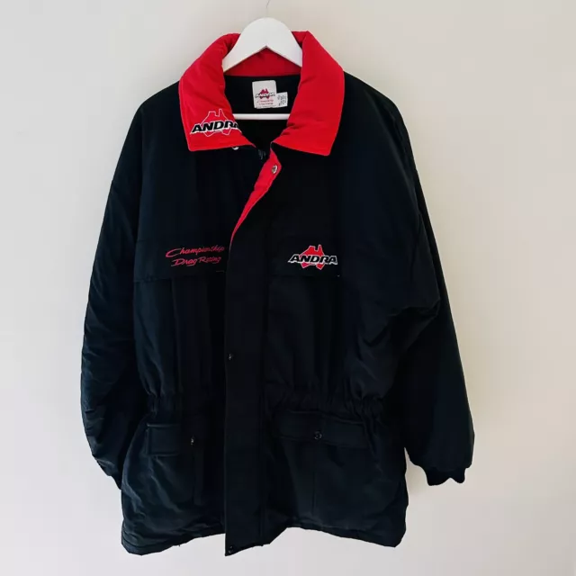 ANDRA Drag Racing Vintage Jacket - Full Zip Mens Size Large - Aus Postage